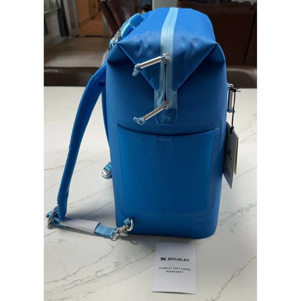 Stanley Madeleine Midi Cooler Backpack Azure Blue 14.8 QT 10-12990-007 NWT - Picture 5 of 11